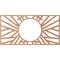 Ekena Millwork Hoover Wood Fretwork Pierced Ceiling Medallion, Cherry, 36"W x 18"H x 13 3/8"ID x 1/4"T CMWP36X18X0250HOCH - alternate 5